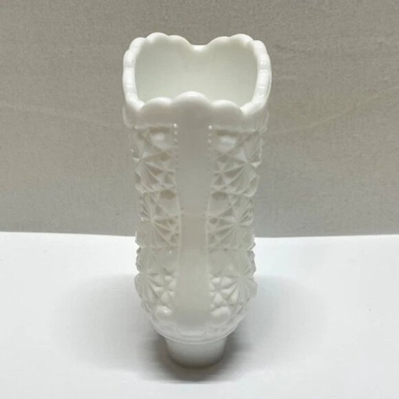 Vintage Fenton Milk Glass Dairy Button Boot 4.25" Collectible Art Shoe Vase EUC - Picture 9 of 11